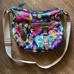 Lily Bloom Multi-colored floral shoulder bag